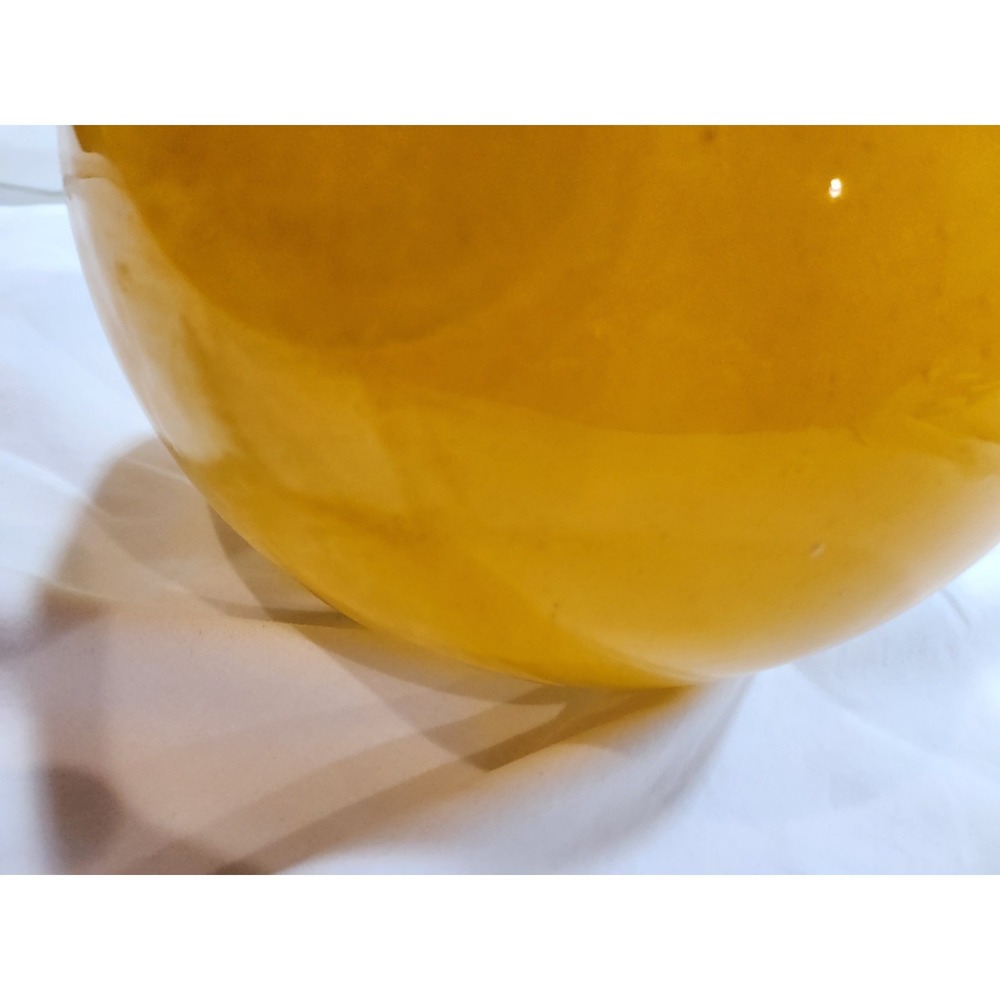 Murano Orange and Black Glass Base 21 cm high 17.5 cm wide 2.4 kg - Picture 13 of 16